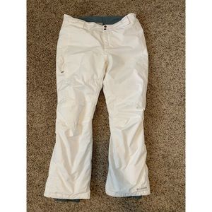 Columbia white snow pants